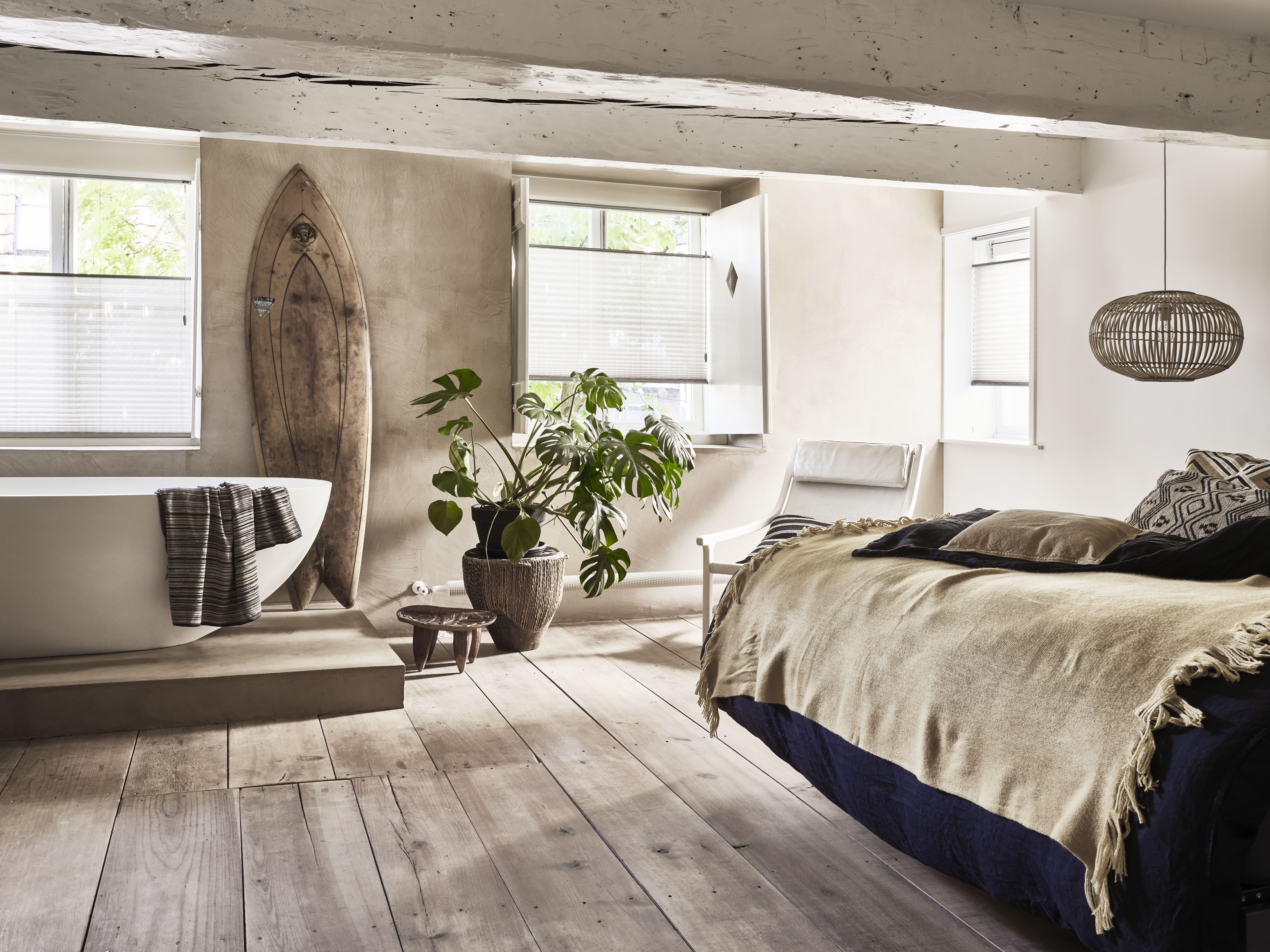 Plissé gordijnen top down bottom up systeem in Amsterdam