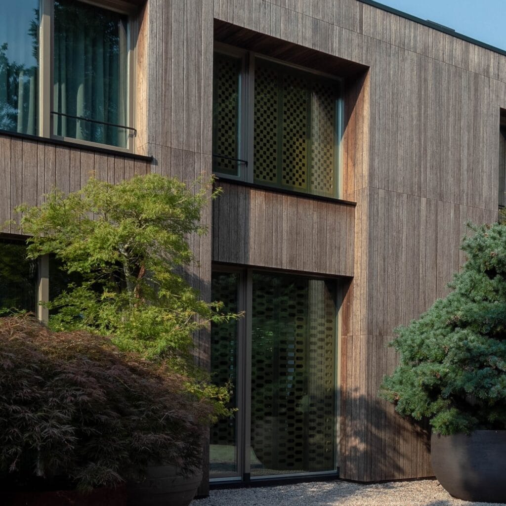 Fractions raamdecoratie met lamellen in Amstelveen