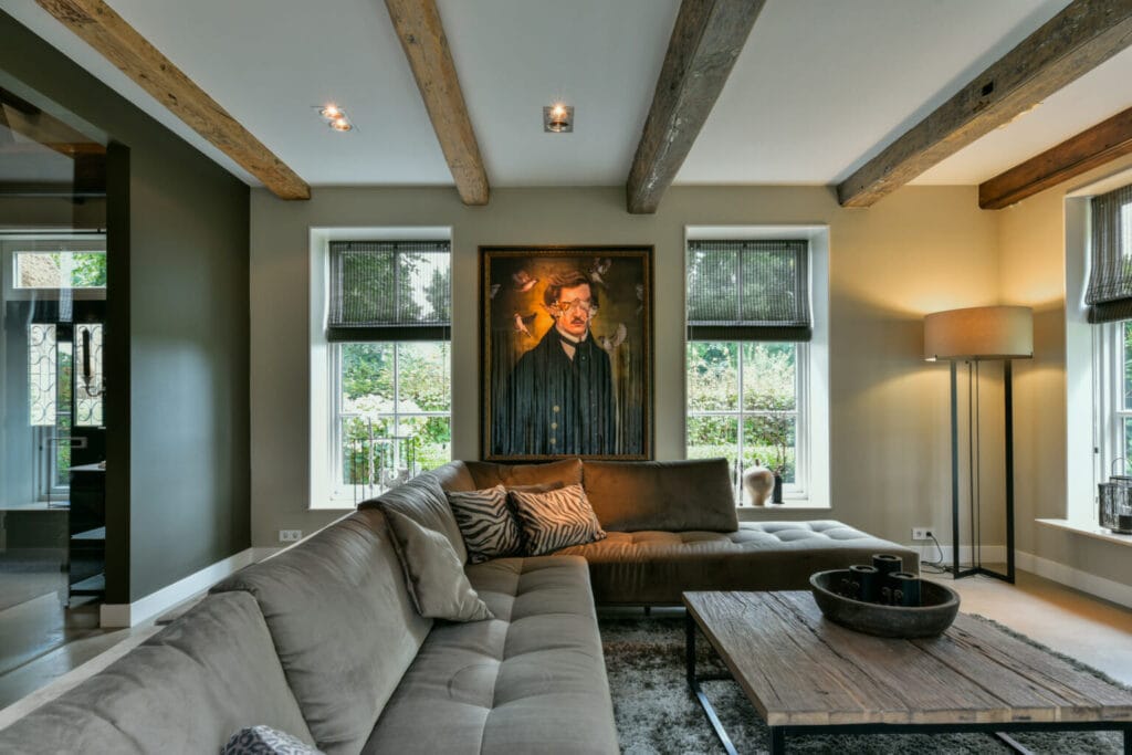 Bamboe raamdecoratie op maat in Amstelveen voor warm interieur