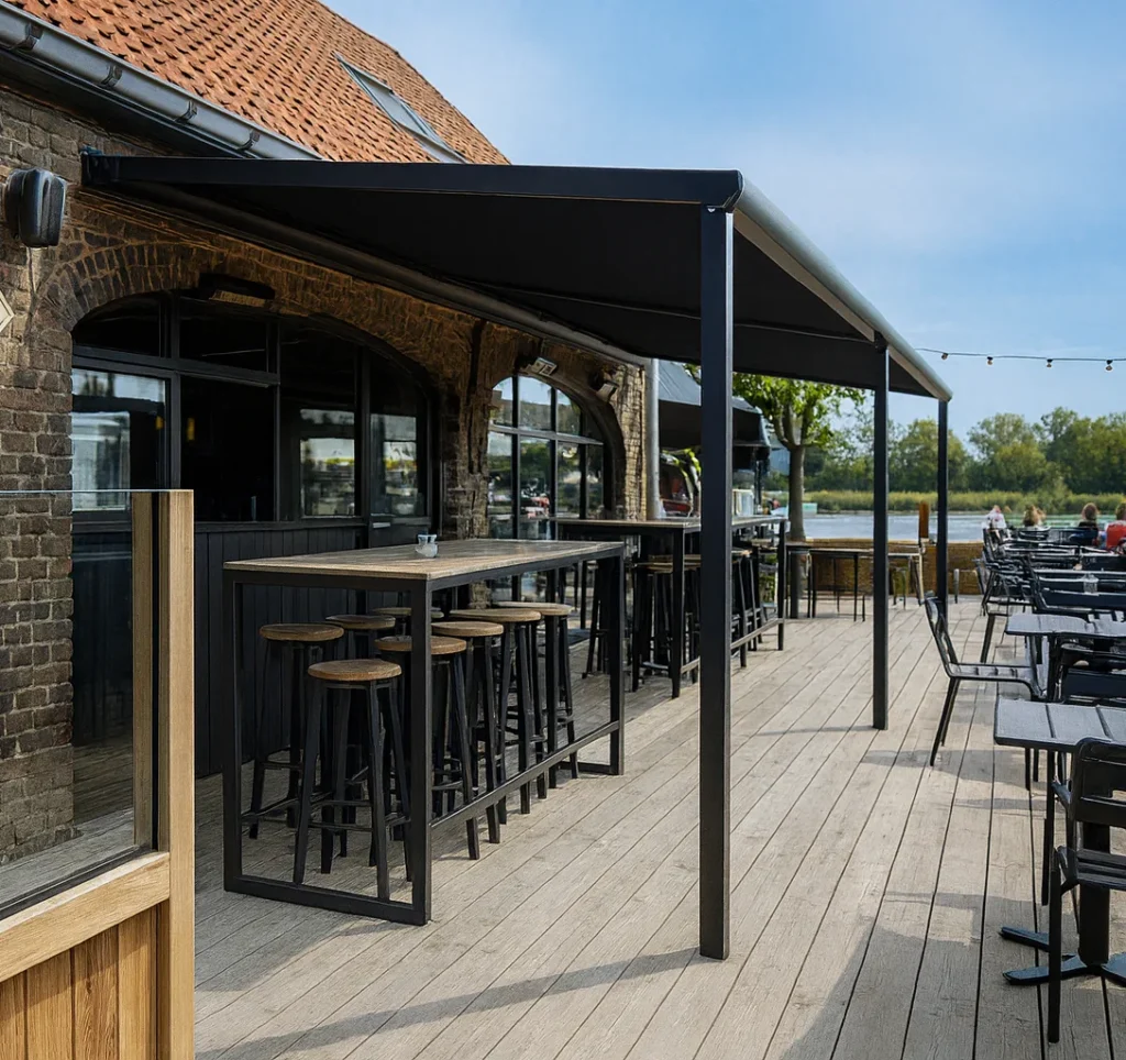 Pergola voor horeca terras voor beschutting en comfort