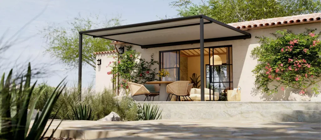 Pergola overkapping voor terras in Amstelveen