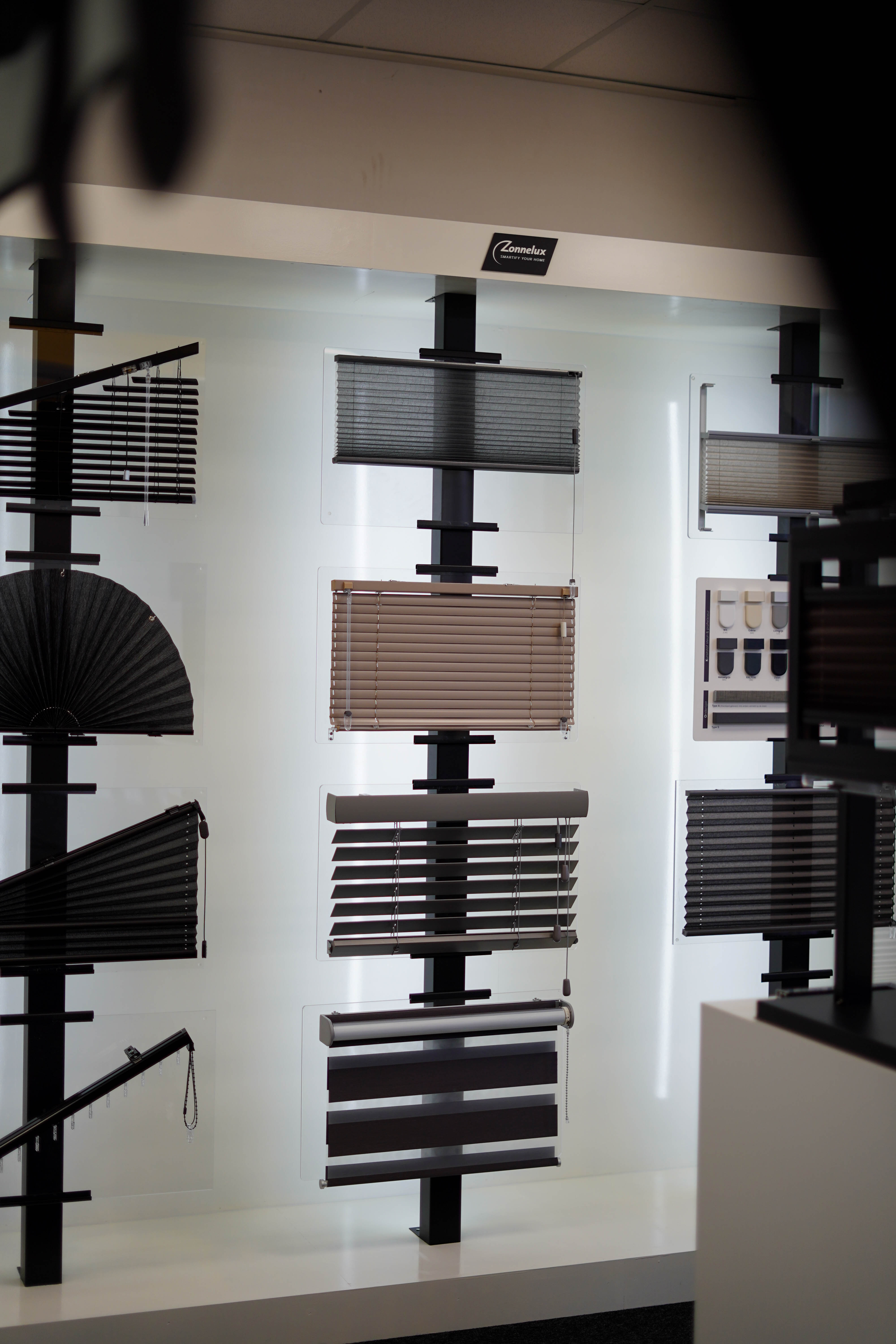 showroom voor maatwerk zonwering en raamdecoratie in Amsterdam